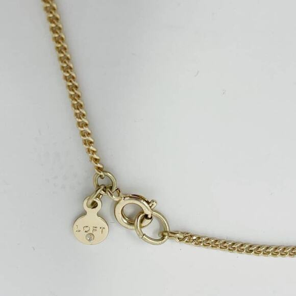 Ann Taylor LOFT Gold Tone Yellow Beaded Tassel Long Necklace Leaf Dangle Pendant - Picture 5 of 6